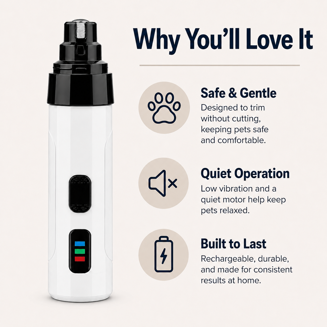 PawEase Pet Nail Grinder