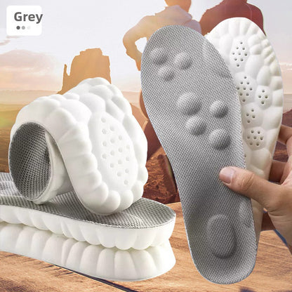 Sports shoe insoles with a "walking on clouds" feel