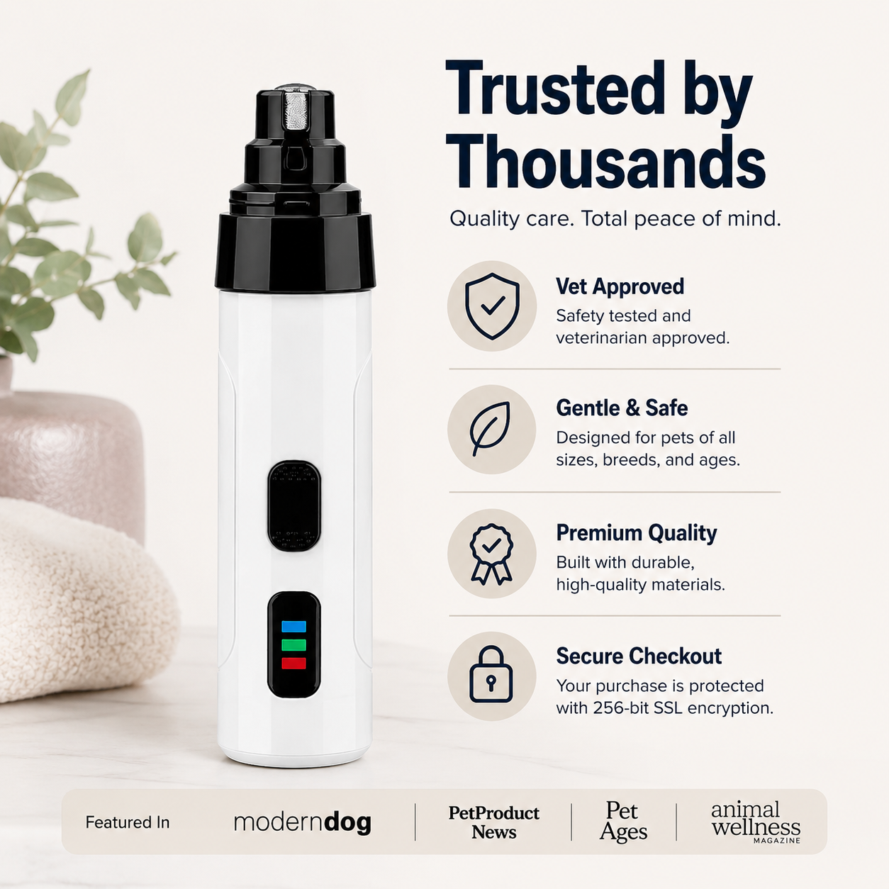 PawEase Pet Nail Grinder